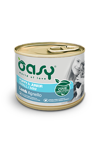 Вологий корм для щенят малих та мініатюрних порід Oasy One Animal Protein Puppy & Junior Small and Mini, ягня 200 гр
