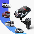 FM модулятор в машину A30 BT, з Bluetooth та LCD-екраном / Трансмітер для машини в прикурювач, фото 5