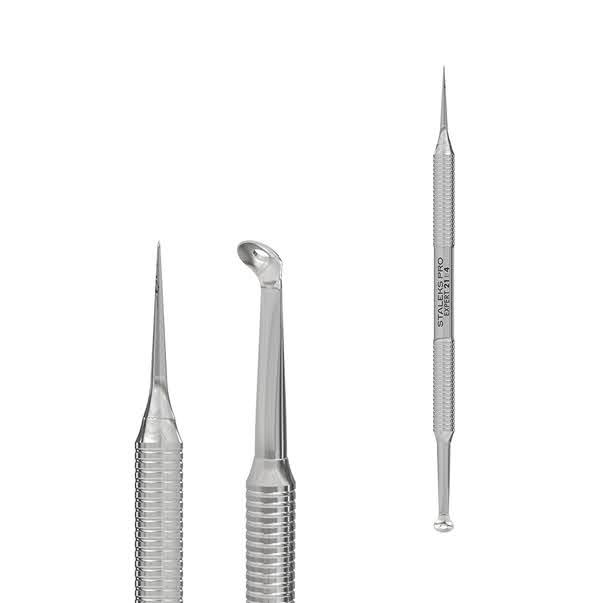 Косметологическая двухсторонняя ложка Staleks Pro Expert 21/4 (Уно с увеличенным размером отверстия+Удаля)