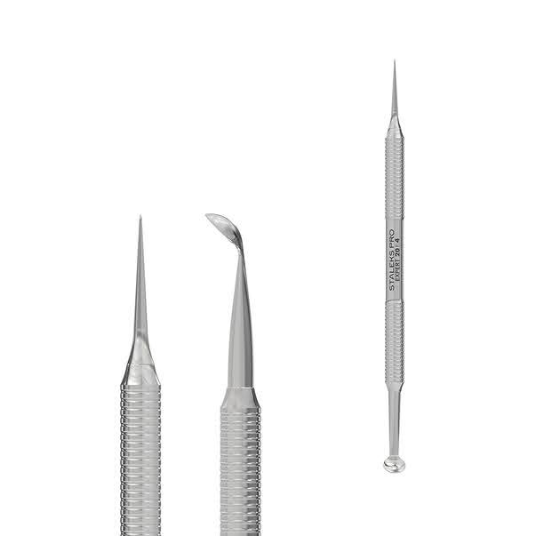 Косметологічна двостороння ложка Staleks Pro Expert 20/4 (Уно та голка Відаля)