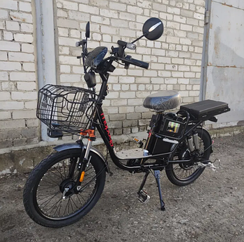 Электробайк  Электровелосипед Corso Shadow 500W (48V, 20Ah) – до 60 км без подзарядки! Чорний з красним