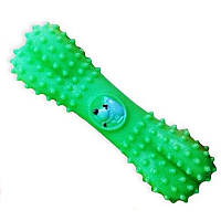 Іграшка для собак Кістка гумова зелена 15 см Китай