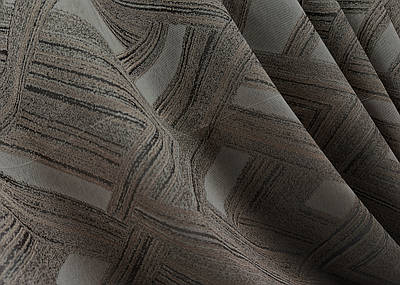 Шторна тканина жакард "Mystery". Колір капучино. Код 1626ш