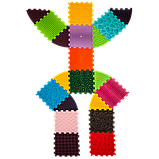 Масажний килимок Ортек Пазли 12 ел. + 8 Трикутників, фото 2