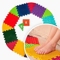 Масажний килимок Ортек Пазли 8 ел. + 8 Трикутників