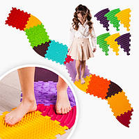 Масажний килимок Ортек Пазли Морський 6 ел. + 6 Трикутників