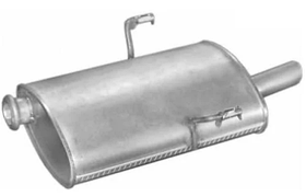 Глушник Peugeot 406 95-03 Polmostrow задній (SDN 1.6I/1.8I 16V)