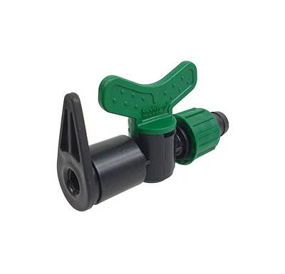 Кран для крапельної стрічки 16 мм / LayFlat, затискний, Irritec (Італія)
