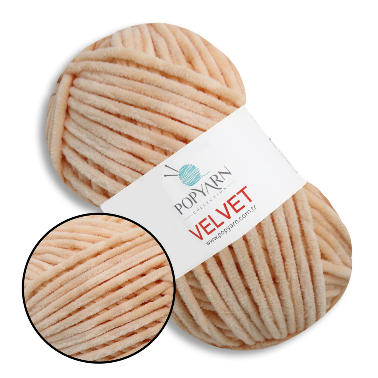 Popyarn Velvet, Світлий персик №024