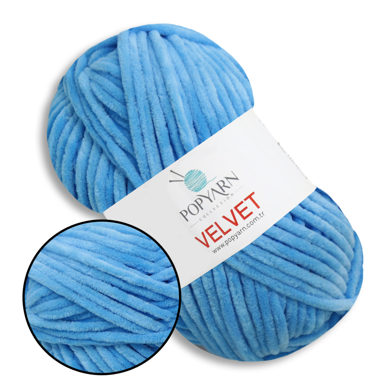 Popyarn Velvet, Яскрава бірюза №019