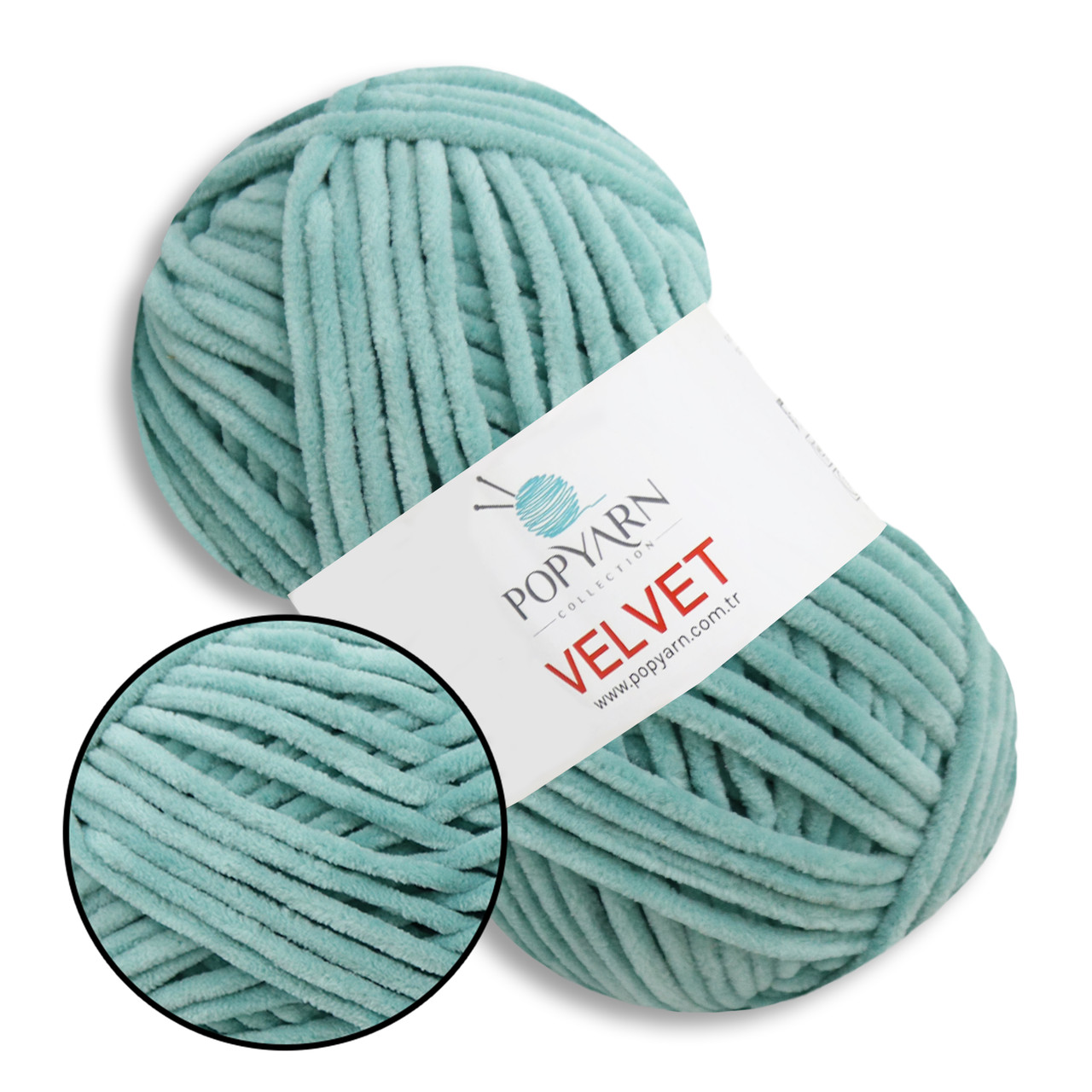 Popyarn Velvet, Лазурний №023, фото 1