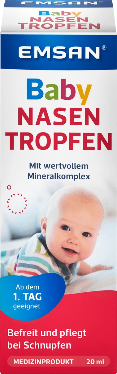 Краплі в ніс для немовлят Emsan Nasentropfen für Babys und Kleinkinder, 20 мл