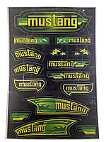 Наклейки на мотоцикл "Mustang" 220×330 мм