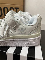Жіночі кросівки Adidas Forum 84 Low Full White Адідас Форум 84 білі низькі шкіряні демісезонні, фото 5