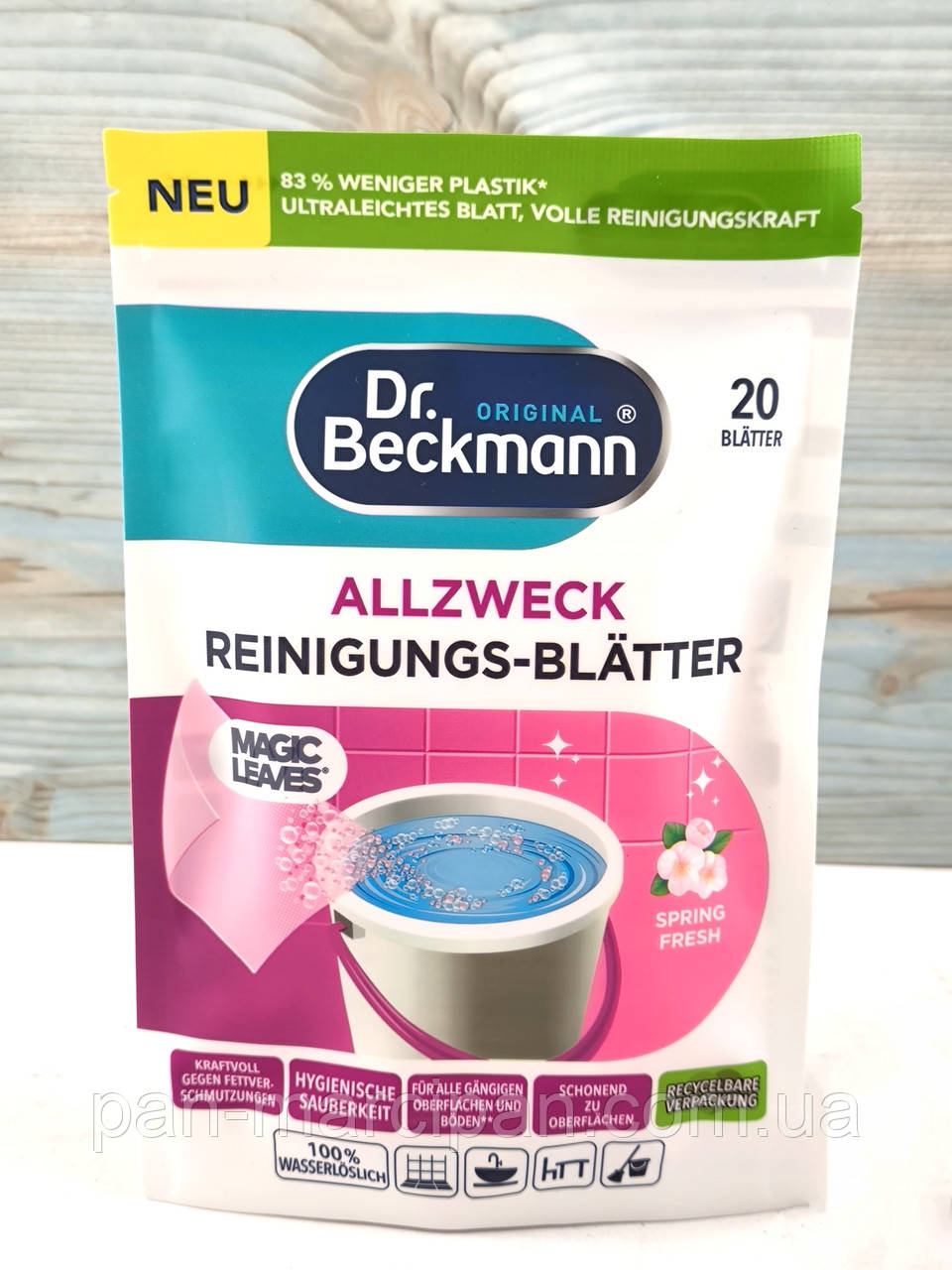Универсальные очищающие листы Dr. Beckmann Spring Fresh, 20 шт., фото 1
