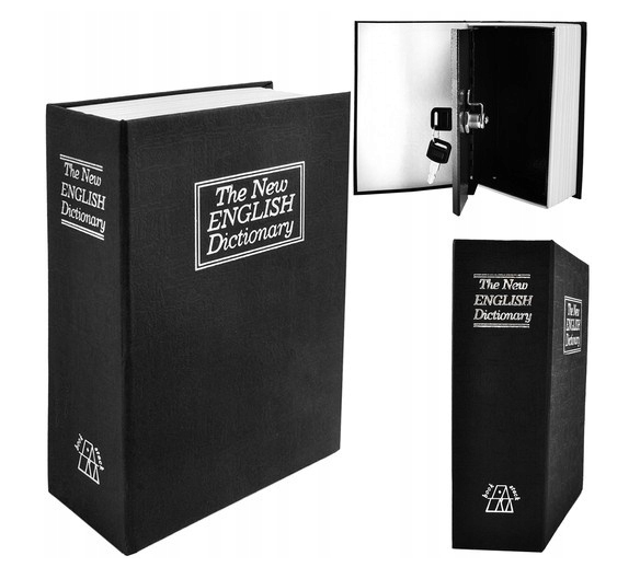 Сейф книга Malatec 18см х 11,5см х 5,6см метал