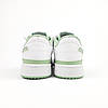Жіночі кросівки Adidas Forum 84 Low White Green Адідас Форум низькі білі із зеленим шкіряні демісезонні, фото 7