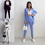 Класичний брючний костюм 42-44 44-46, фото 7