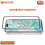 Захисне скло Mocolo iPhone 16 Pro - 5D Full Glue, фото 3