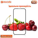 Захисне скло Mocolo iPhone 16 Pro - 5D Full Glue, фото 2