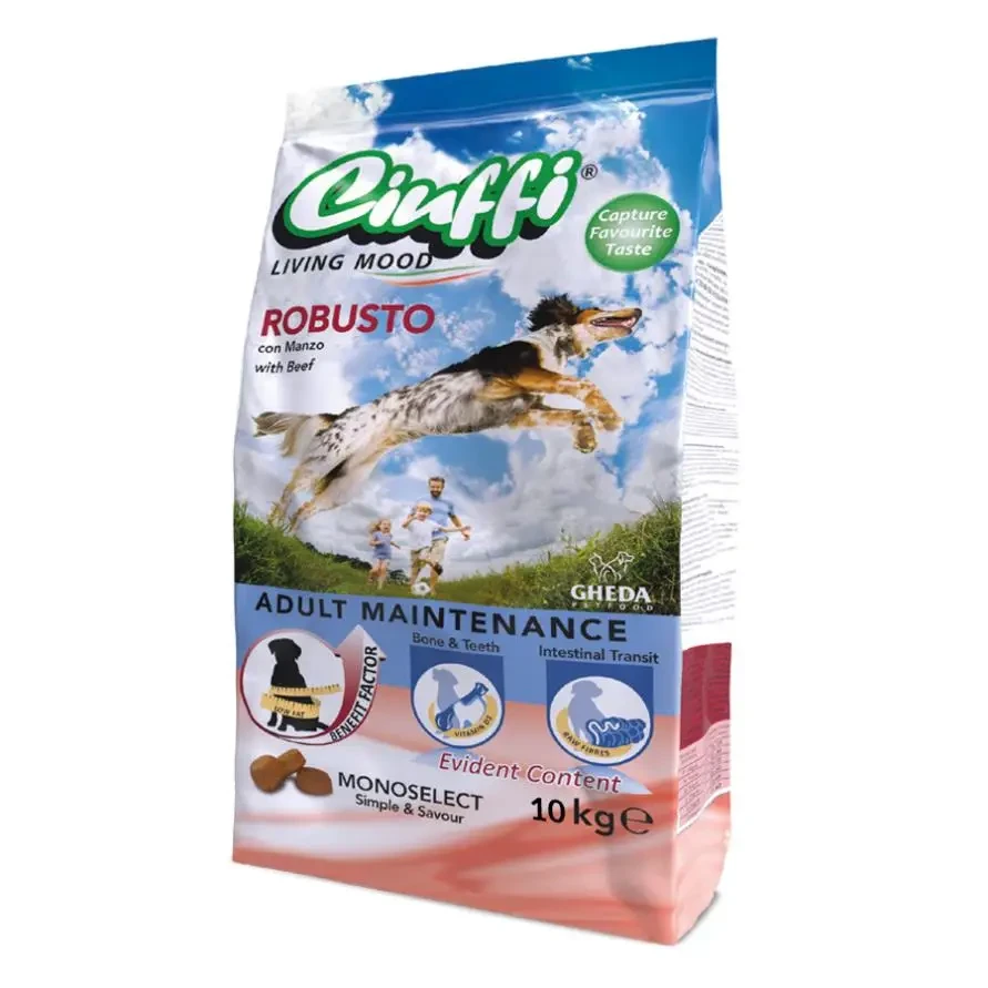 Сухий корм для собак усіх порід Gheda Ciuffi Adulto Robusto 10kg