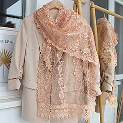 Шарф святковий церковний ажурний 157013