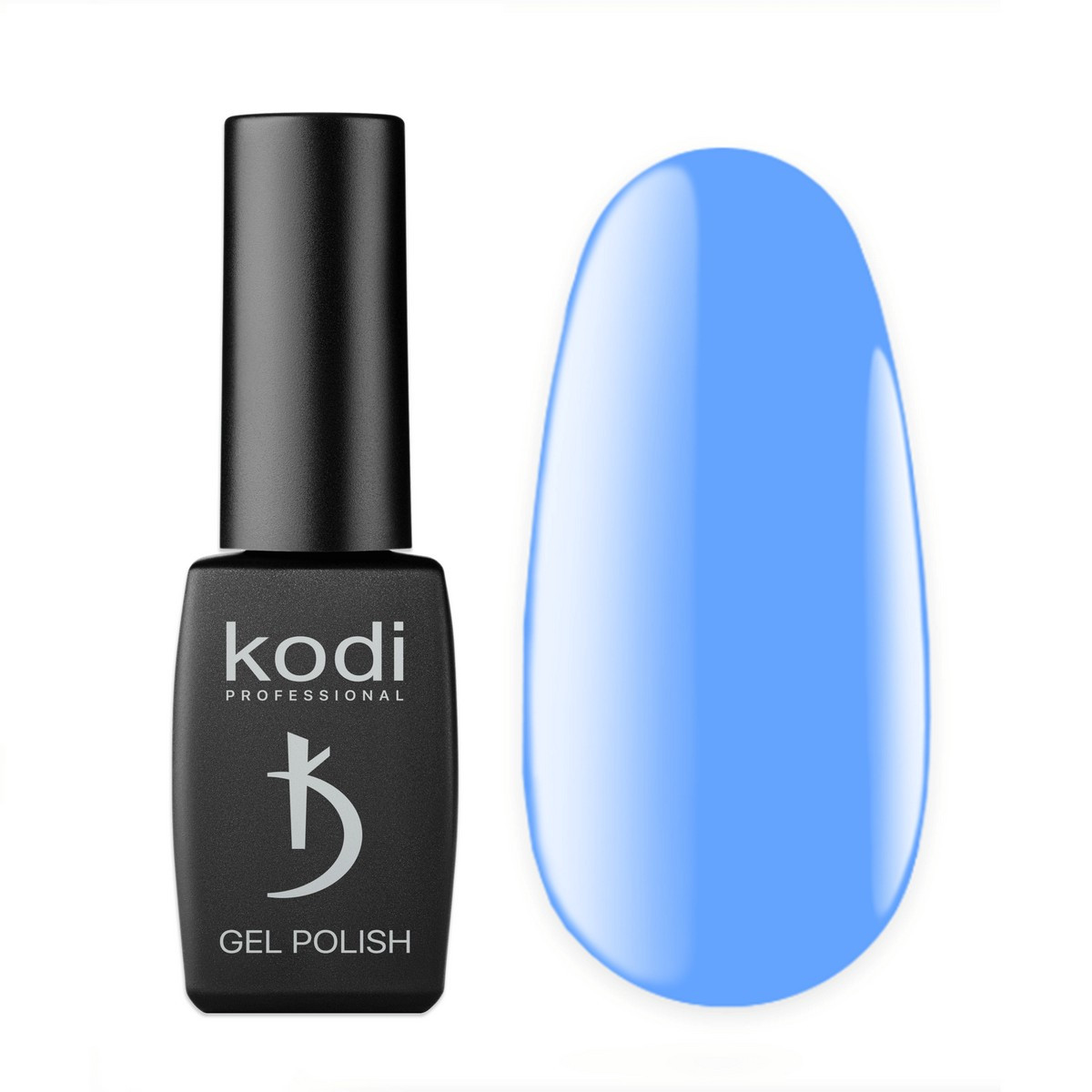Базове кольорове покриття для гель-лаку Color Rubber base gel, Синій, Kodi Professional, 8мл