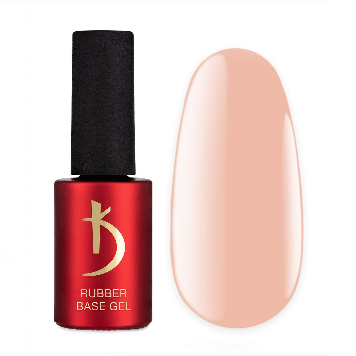 Базове кольорове покриття для гель-лаку Color Rubber base gel, Peach, Kodi Professional, 7 мл