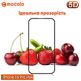 Захисне скло Mocolo iPhone 16 Pro Max - 5D Full Glue, фото 2