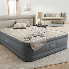 Intex 64926 надувне ліжко (203х152х46 см) з вбудованим електронасосом, фото 4