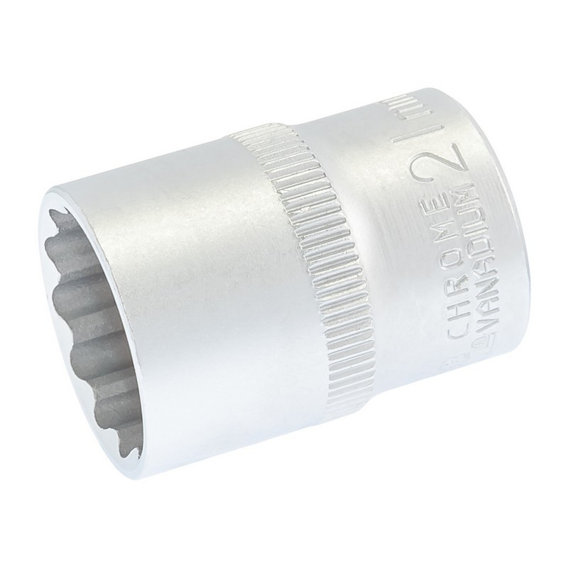 Головка торцева MASTERTOOL 12-гранна 1⁄2" 21 мм L 40 мм CrV 78-0621, фото 1