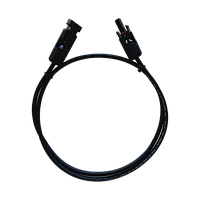 Кабель Solar 4 мм2 для з'єднання сонячних панелей, довжина 1м мідно-луджений з конекторами МС4