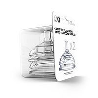 Набор сменных сосок Comotomo 0-3 мес. 2 шт