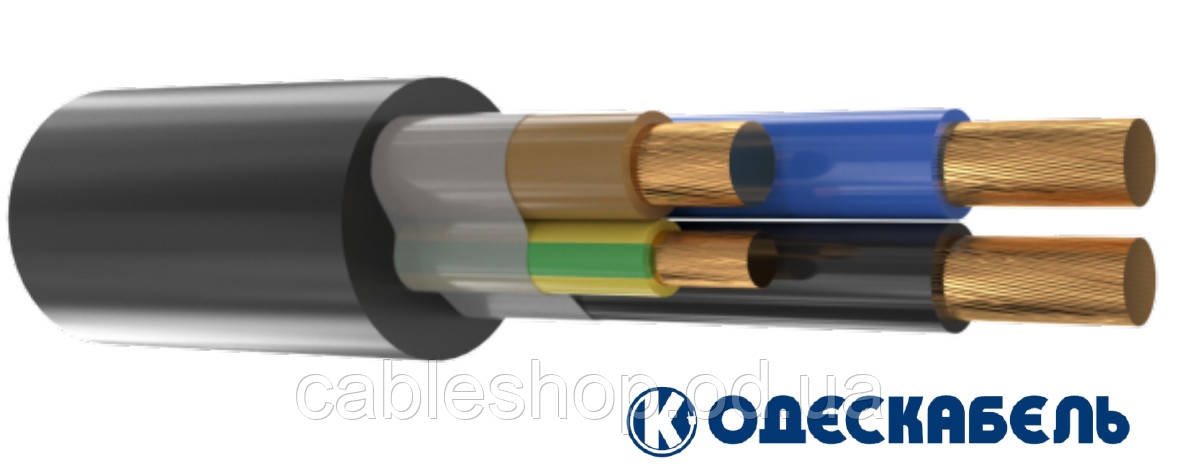 Кабель силовий ВВГнг-LS 3*25+1*16 (5кл.) ПАТ"ОДЕСКАБЕЛЬ", фото 1