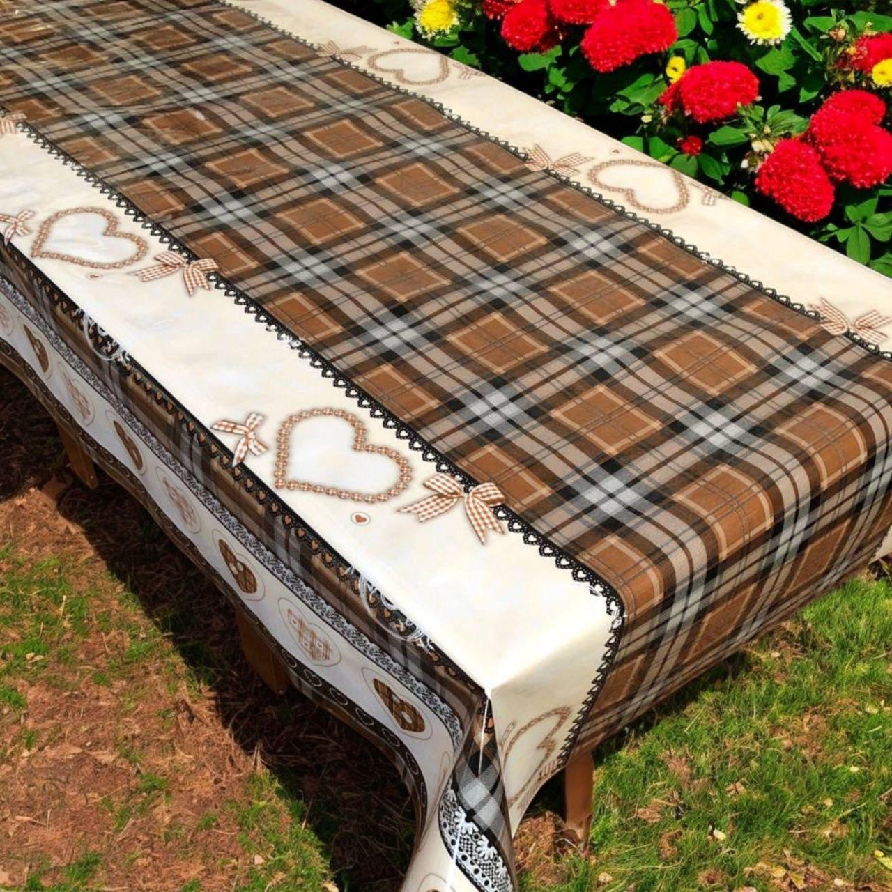 Клейонка столова на метраж Силікон без основи 135 см відріз від 1 метра, фото 1