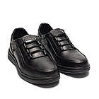 Чоловічі шкіряні туфлі Kristan black, фото 2