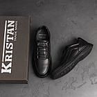 Чоловічі шкіряні туфлі Kristan black, фото 10