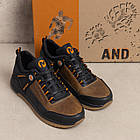 Чоловічі шкіряні кросівки  Clasic Brown, фото 5