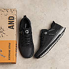 Чоловічі шкіряні кросівки Performance footwear Black, фото 6