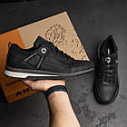 Чоловічі шкіряні кросівки Performance footwear Black, фото 8