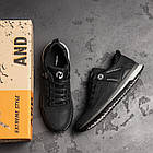 Чоловічі шкіряні кросівки Performance footwear Black, фото 10