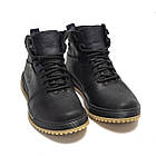 Чоловічі зимові шкіряні черевики LV black Style, фото 2