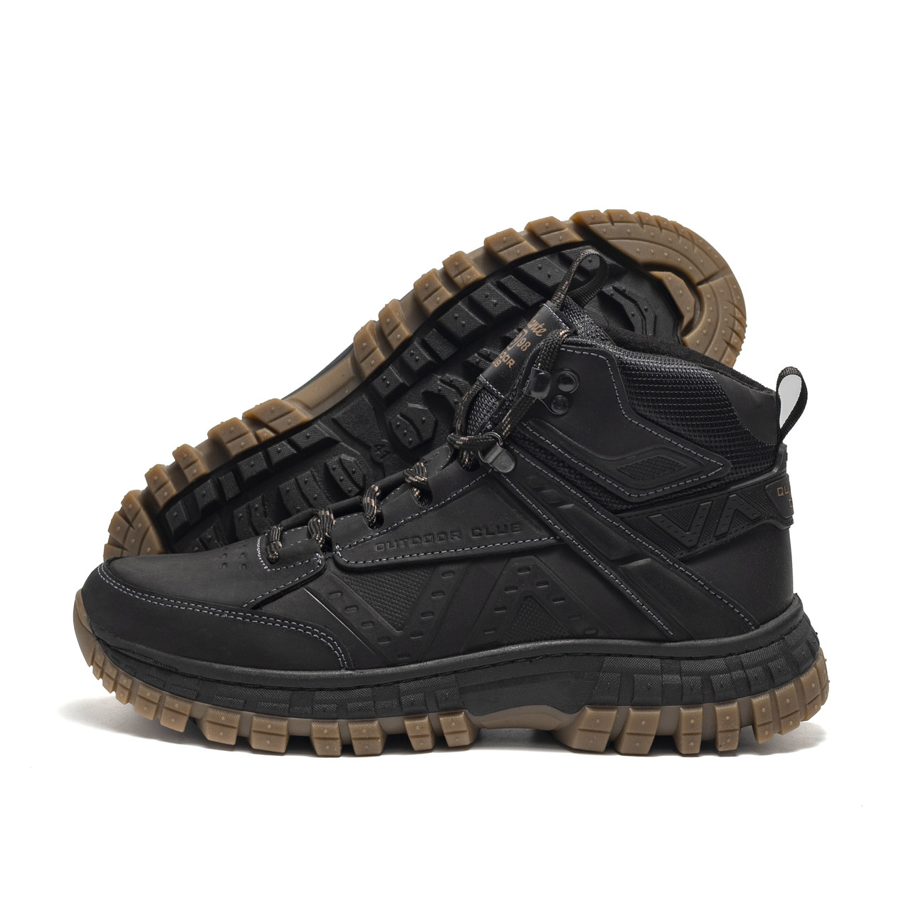 Чоловічі зимові шкіряні черевики Andante Trekking Step Black, фото 1