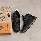 Чоловічі зимові шкіряні черевики Andante Trekking Step Black, фото 5