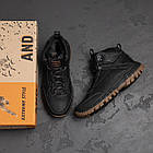 Чоловічі зимові шкіряні черевики Andante Trekking Step Black, фото 10