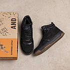 Чоловічі зимові шкіряні черевики LK Step Black, фото 7