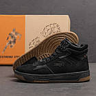 Чоловічі зимові шкіряні черевики LK Step Black, фото 9