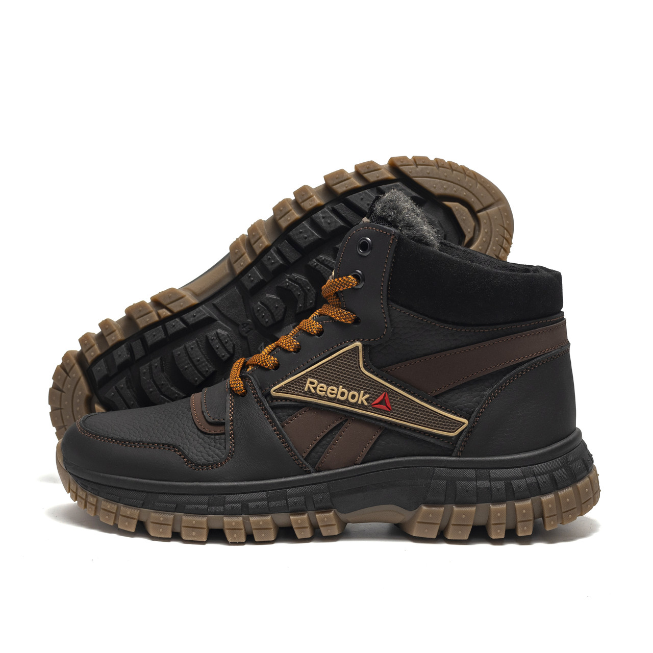 Чоловічі зимові черевики RB Support Black, фото 1