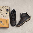 Чоловічі зимові шкіряні черевики Andante Trekking Step Brown, фото 6