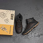 Чоловічі зимові шкіряні черевики Andante Trekking Step Brown, фото 8